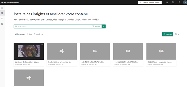 azur intégrer un audio