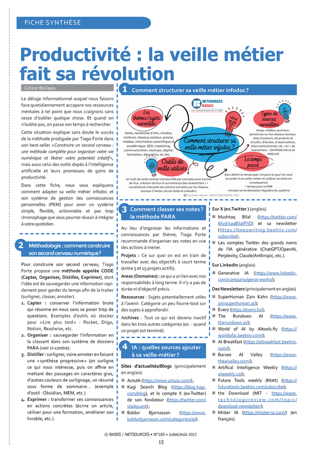 fiche pratique veille et productivite